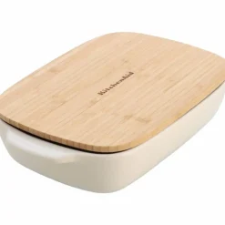 Ugnsform med lock 31x18,5x6 cm, röd