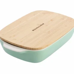 Ugnsform med lock 31x18,5x6 cm, röd