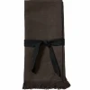 Umami tygservett 2-pack, brun/svart