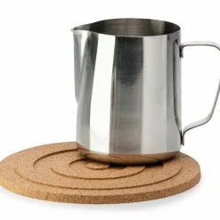 Underlägg rund svart kork, 21 cm