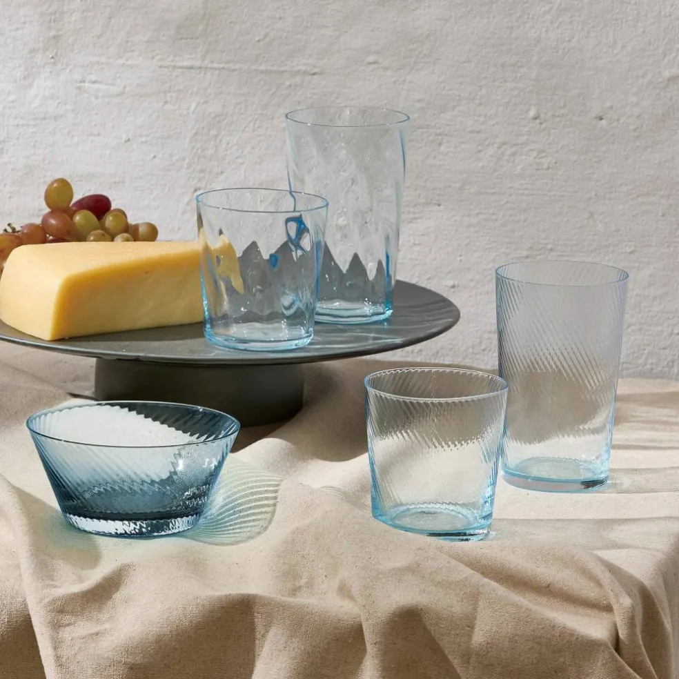 Unique Swirl highballglas 45 cl, ljusblå
