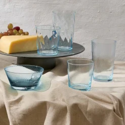 Unique Swirl vattenglas 30 cl, ljusblå