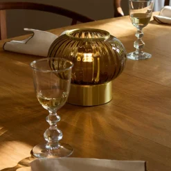 Urc portabel bordslampa 19 cm, amber