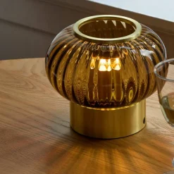Urc portabel bordslampa 19 cm, amber