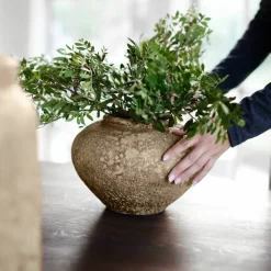 Vas 25 cm, beige