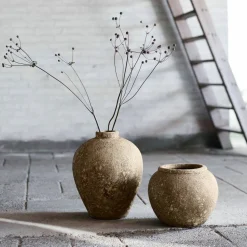 Vas 38 cm, beige