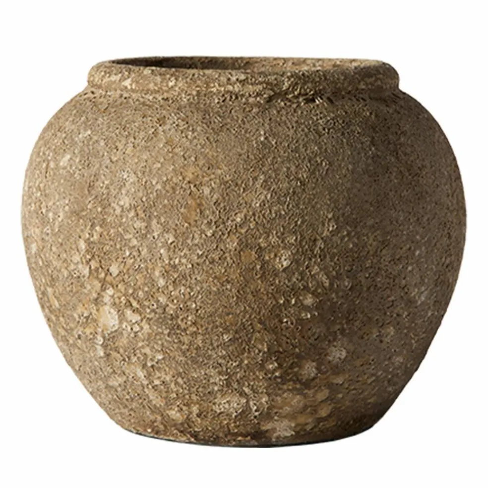 Vas 38 cm, beige
