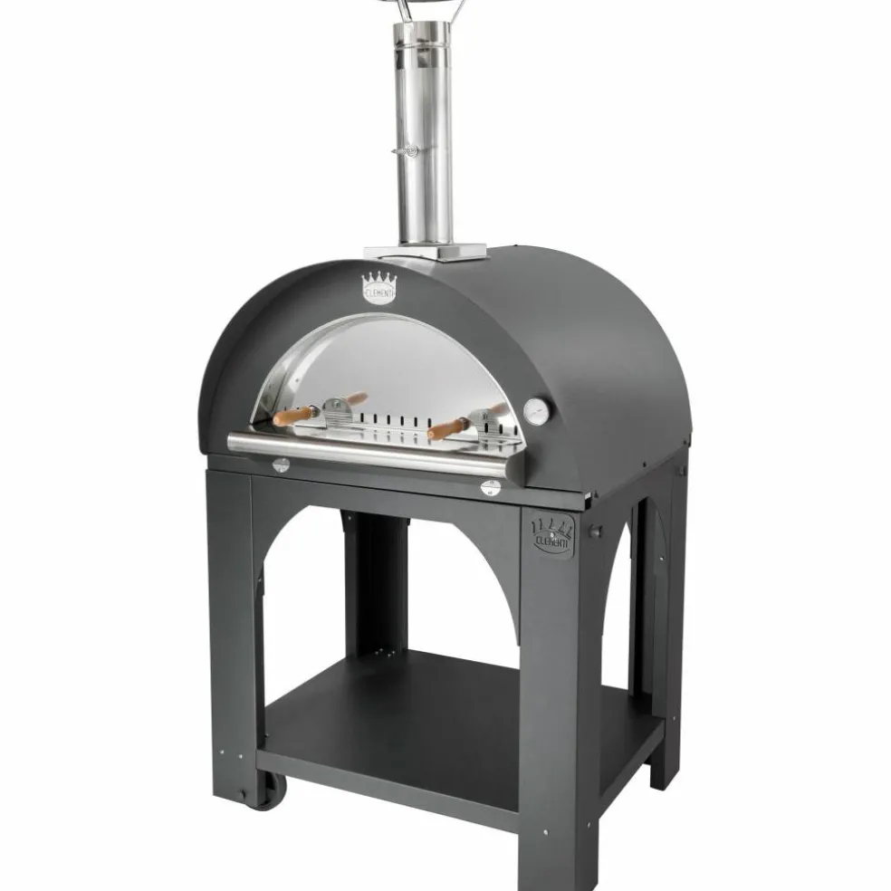 Vedeldad Pizzaugn 60x60 cm. Rostfritt stål
