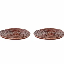 Veggie glasunderlägg 2-pack, vinröd