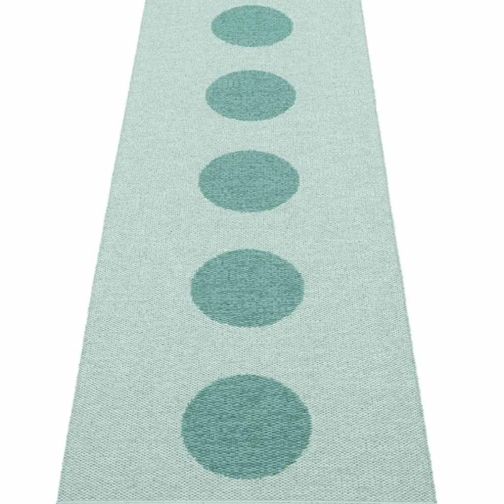 Vera Pop matta 70 × 200 cm, leaf/misty mint