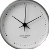 Väggur Stål/Vit 10 cm