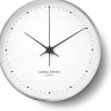 Väggur Stål/Vit 30 cm