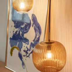 Vibra taklampa 18 cm, amber