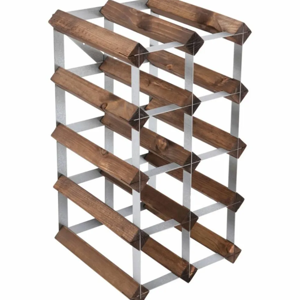 Vinställ Påbyggnadsbart 12 Flaskor Light oak