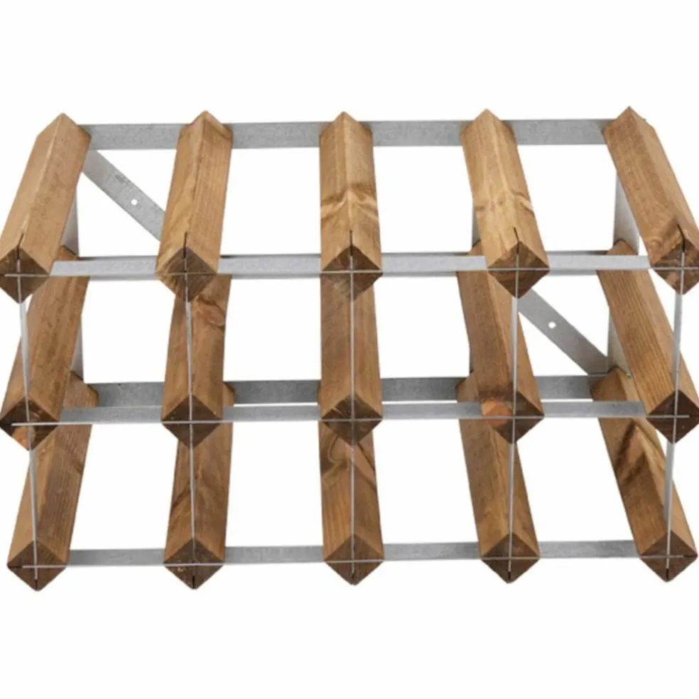 Vinställ Påbyggnadsbart 12 Flaskor Light oak