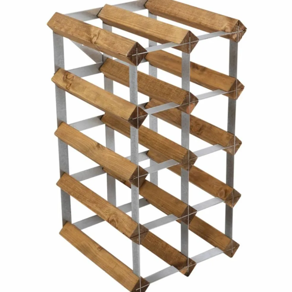 Vinställ Påbyggnadsbart 12 Flaskor Light oak