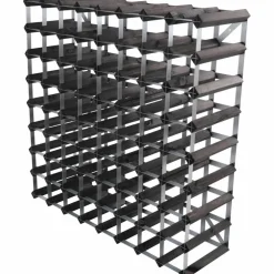 Vinställ Påbyggnadsbart 15 Flaskor Black Ash