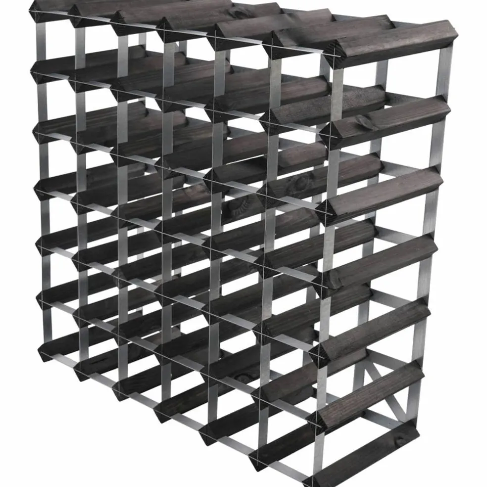 Vinställ Påbyggnadsbart 15 Flaskor Black Ash