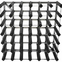 Vinställ Påbyggnadsbart 15 Flaskor Black Ash