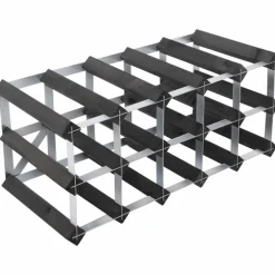 Vinställ Påbyggnadsbart 15 Flaskor Black Ash
