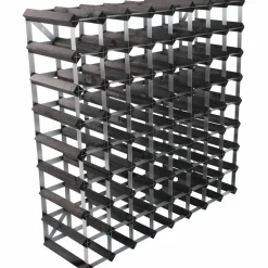 Vinställ Påbyggnadsbart 12 Flaskor Black Ash