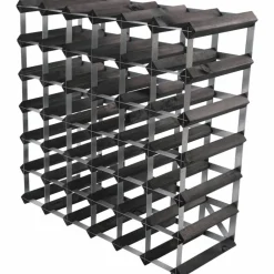 Vinställ Påbyggnadsbart 12 Flaskor Black Ash