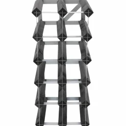 Vinställ Påbyggnadsbart 72 Flaskor Black Ash