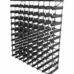 Vinställ Påbyggnadsbart 72 Flaskor Black Ash