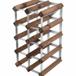 Vinställ Påbyggnadsbart 12 Flaskor Dark oak