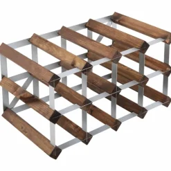 Vinställ Påbyggnadsbart 12 Flaskor Dark oak