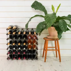 Vinställ Påbyggnadsbart 42 Flaskor Dark oak