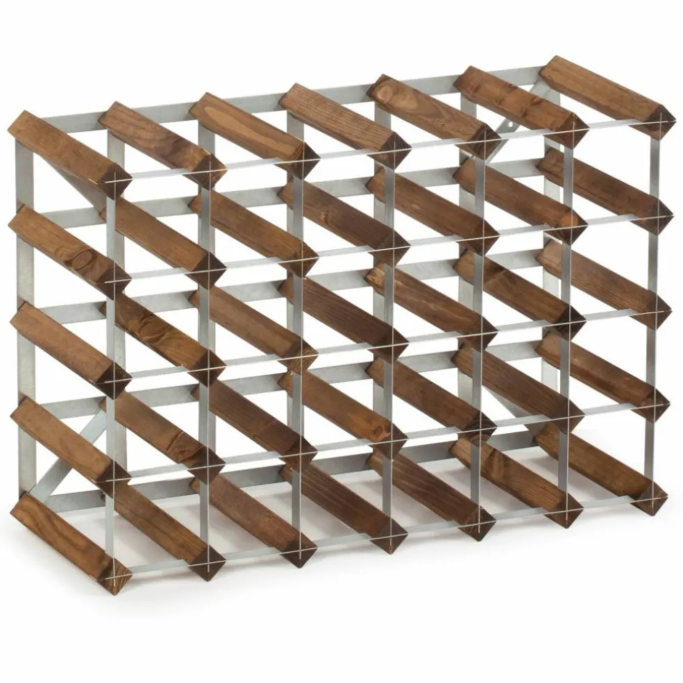 Vinställ Påbyggnadsbart 30 Flaskor Light oak