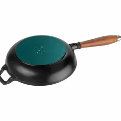 Vintage Stekpanna med trähandtag 24 cm.