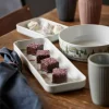 Vinter Plissé Fat rektangulärt, 36x12 cm