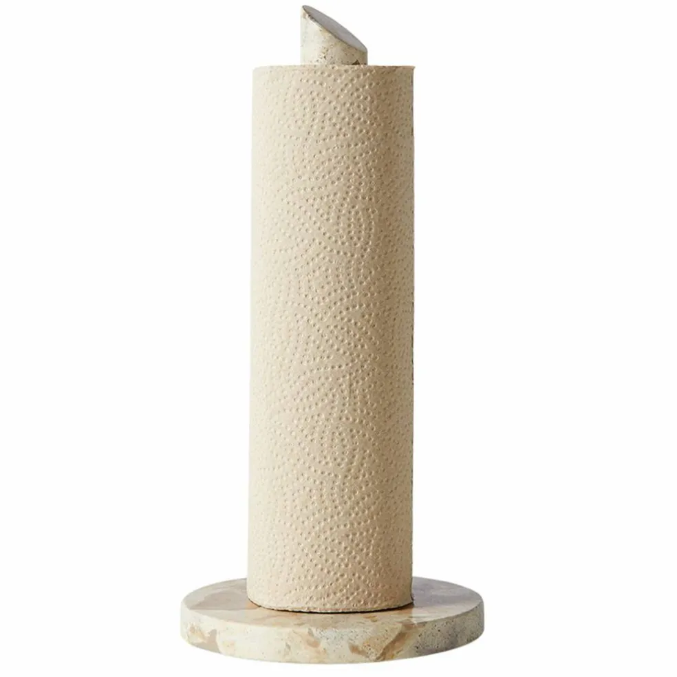 Vita hushållspappershållare, seashell