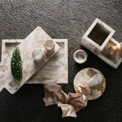 Vita tapasbräda, seashell