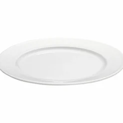 Vit Plissé tallrik, Ø 17 cm.