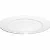 Vit Plissé tallrik, Ø 26 cm.