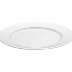 Vit Plissé tallrik, Ø 26 cm.