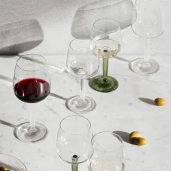 Vitvinsglas, 35 cl, Ø 8,5 cm, 2 st, grön