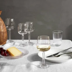 Vitvinsglas, 35 cl, Ø 8,5 cm, 2 st, grön