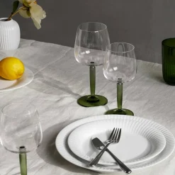Vitvinsglas, 35 cl, Ø 8,5 cm, 2 st, grön