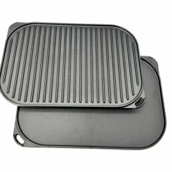 Vändbar grill- och stekplatta 40x28 cm