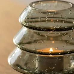 Värmeljushållare julgran, brun