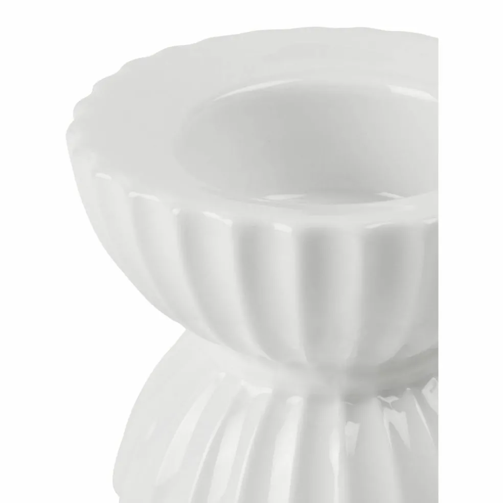Värmeljusstake, 8 cm, vit