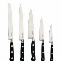 Vulcano knivset med knivblock, rostfri/svart