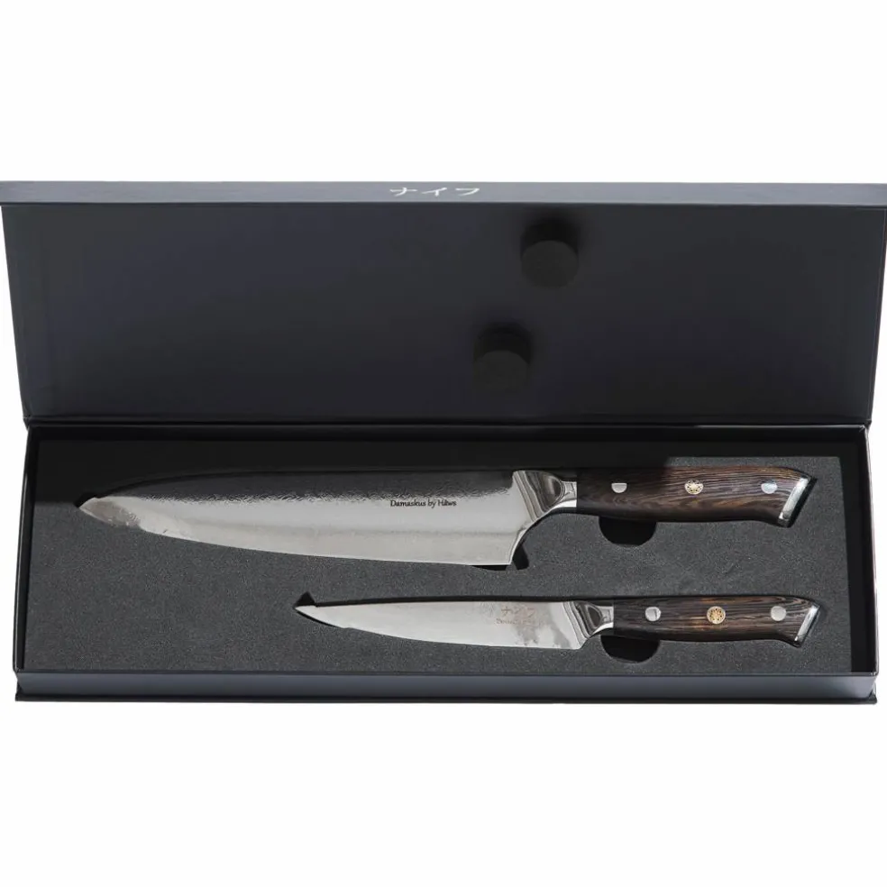 Wengè kockkniv 32 cm + allkniv 24 cm