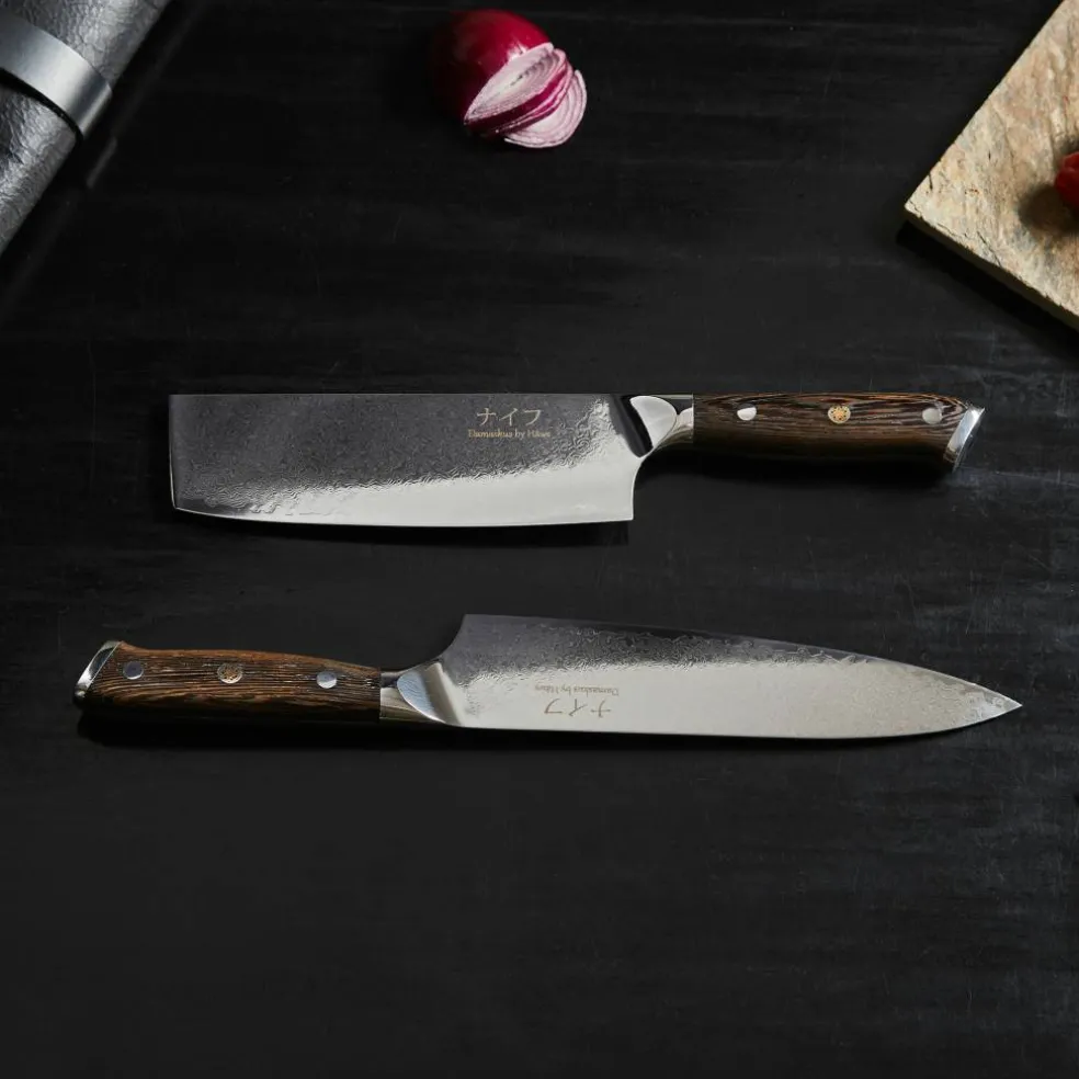Wengè kockkniv 32 cm + grönsakskniv 30 cm