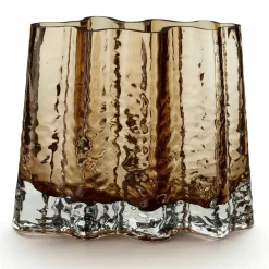 Wide vas, 24 cm, cognac