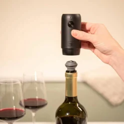 Wine Saver elektrisk vinpump, svart